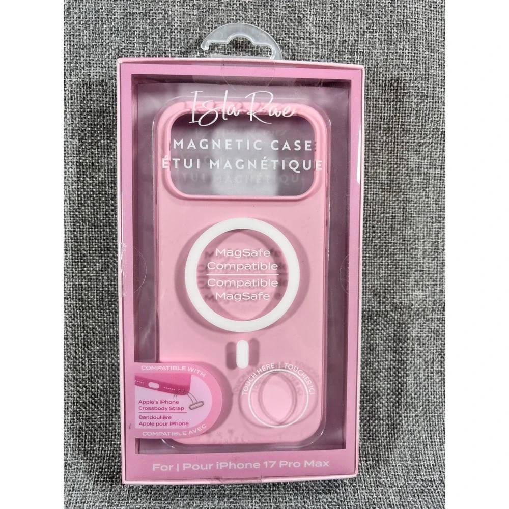 Isla Rae Magnetic IPhone Case 17 Pro Max MagSafe Triple Drop-Tested Pink iPhone